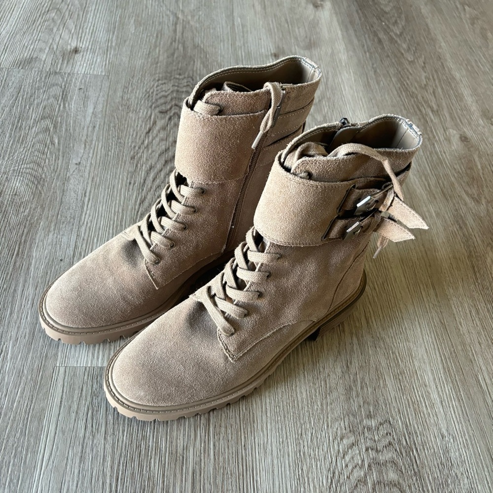 Vince Camuto Fawdry Combat Boot Wild Mushroom - Picture 4 of 8
